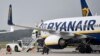 Grèves en France: un quart des vols de Ryanair retardés le week-end dernier