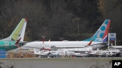 Nov. 14, 2018 - Un Boeing 737-MAX 8 estacionado cerca de la instalación de ensamblaje, en Renton, estado de Washington.