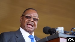 FILE - Malawi President Mutharika (Photo: Lameck Masina / VOA) 