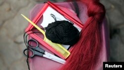 Les outils d’un salon de coiffure.