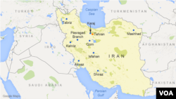 Peta wilayah Iran