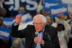 Democratic presidential candidate, Sen. Bernie Sanders, I-Vt., speaks at a campaign event in Myrtle Beach, S.C., Feb. 26, 2020.