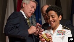 Admiral Michelle Howard is the first four-star Admiral in the U.S. Navy.
