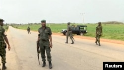 Des militaires nigérians déployés dans le Plateau, le 25 juin 2018