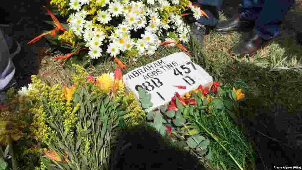 Entierro de víctimas de la masacre de 'El Junquito' en Venezuela el 20 de enero de 2018.