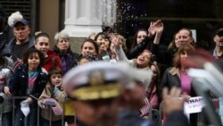 Veterans Day parade in New York last year