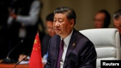 El presidente chino, Xi Jinping, durante la cumbre del BRICS en Johannesburgo, Sudáfrica,el 23 de agosto de 2023.