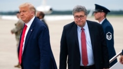 Cada um para seu lado. Donald Trump e William Barr (foto de arquivo)