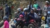 People displaced by armed gang attacks take refuge in the town hall of the Kenscoff neighborhood of Port-au-Prince, Haiti, Feb. 13, 2025. 
