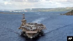 미 핵항공모함 시어도어 루스벨트호(CVN 71).