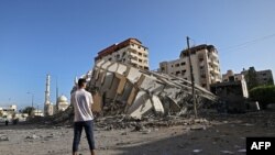 Isroil havo hujumida vayron bo'lgan uy, G'azo Sektori