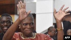 L'ancienne Première dame Simone Gbagbo à la cour de Justice d'Abidjan, le 9 mai 2016.