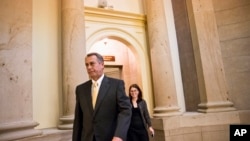 Le président de la Chambre, John Boehner, au Congrès jeudi