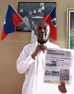 Haiti Observateur editor and publisher Leo Joseph takes his journalistic role as government gadfly seriously
