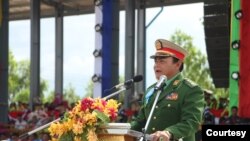 BGF တပ်မှူးတဦးဖြစ်သူ ဗိုလ်မှူးကြီးစောချစ်သူ။ (ဓာတ်ပုံ - KIC - သြဂုတ် ၂၀၊ ၂၀၁၉) 