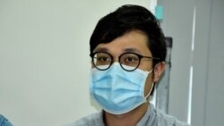 民間集會團隊發言人劉穎匡表示，因應武漢肺炎疫情將會發起網上集會及聯署， 促請美國政府制裁涉嫌濫用暴力的警務人員，以及損害香港人權的相關政府官員。(美國之音湯惠芸拍攝)