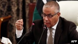 L'ancien Premier ministre libyen Ali Zeidan, à triploi, 10 novembre 2013.