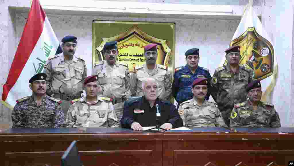 Bosh vazir Haydar al-Ibodiy harbiylar bilan