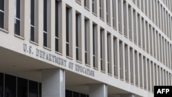 (FILES) The US Department of Education is seen in Washington, DC, on March 6, 2025.