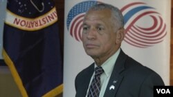 NASA administrator Charles Bolden Jr. in Bangkok, Aug. 28, 2015. (Zinlat Aung/VOA News)