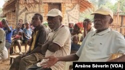 Un groupe de pygmées de Souanké dans la Sangha, à Souanke, le 10 août 2021.