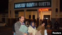 Wasu da aka samu cetowa - Tashar jirgin kasa na Quetta, Pakistan
