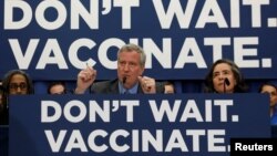 Campagne new-yorkaise pour une vaccination contre la rougeole le 9 avril 2019.