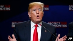 El presidente Donald Trump dijo que no aprobará una ley de inmigración que no incluya "un muro real".