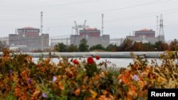 FILE PHOTO: A view shows the Zaporizhzhia Nuclear Power Plant outside Enerhodar