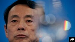 時任中石油董事長的蔣潔敏2010年3月25日在香港出席有關公司業績的記者會