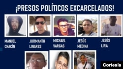 Entre los liberados están el reportero gráfico Jesús Medina Ezaine y Emilio Boulanger.
