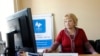Liliya Shibanova, leader of Russian election watchdog Golos, works at her office in Moscow, Russia, Sep. 19, 2012.