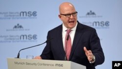Герберт Реймонд Макмастер виступає на Мюнхенській конференції з безпеки