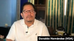Miguel Mora, director de noticias del canal nicaraguense 100% Noticias. 