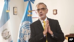 Iván Velásquez, cuando se desempeñó como comisionado de la Comisión Internacional contra la Impunidad de las Naciones Unidas, durante una entrevista con el cuerpo de prensa internacional en la sede de la CICIG en Ciudad de Guatemala, el jueves 2 de septiembre de 2019.