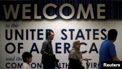A l'aéroport de Washington Dulles International, aux Etats-Unis, le 26 juin 2017.