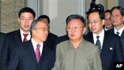 朝鲜领导人金正日2010年12月在平壤会晤中国国务委员戴秉国