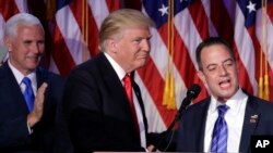 El presidente electo, Donald Trump, seleccionó a Reince Priebus como su jefe de Gabinete.