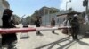 Members of Taliban forces keep watch at a check point in Kabul, Afghanistan, August 17, 2021. 