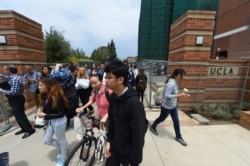 미국 로스앤젤레스 UCLA 대학 학생들. (자료사진)