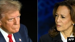 Donald Tramp və Kamala Harris.