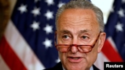 Estamos aquí “para decir que ya es suficiente”, indicó el líder de la minoría demócrata del Senado, Chuck Schumer.