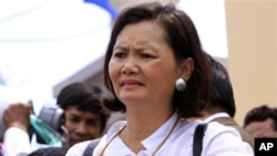 Mu Sochua, a former minister of women’s affairs and current representative of the main opposition Sam Rainsy Party, said women are well equipped to handle local issues like land grabs, poverty, unemployment and lack of education.
