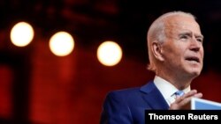 El presidente electo de EE.UU., Joe Biden, durante un discurso en Wilmington, Delaware, el 25 de noviembre del 2020. 