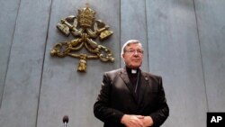 Kardinal George Pell di Vatikan, 29 Juni 2017. (Foto: dok).