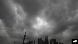 上海天氣轉差。