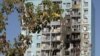Ukrayna'nın insansız hava aracı saldırıları sonucu Moskova bölgesindeki Ramenskoye'de bir apartmanda meydana gelen hasar- 10 Eylül 2024.
