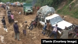 Sur la route nationale numéro 2 entre Bukavu et Mwenga, dans le Sud-Kivu, en RDC. (Archives)