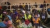 Deslocados de Palma abrigados no Centro Desportivo de Pemba, Cabo Delgado, Moçambique