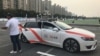 2019年8月30日上海世界人工智能大會上展示的滴滴自動駕駛汽車